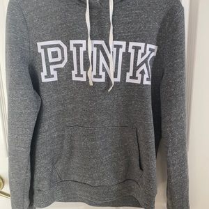 Pink gray hoodie medium